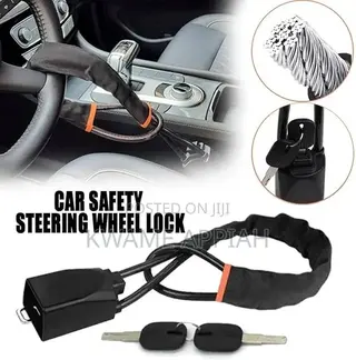 Steering Wheel Lock ~ Anti-Theft Steel Cable