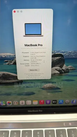 Laptop Apple MacBook Pro 2020 16GB Intel Core i5 SSD 512GB
