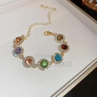 Mixed Color Golden Zircon Bracelet