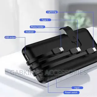 Powerbank With Built-in Cables