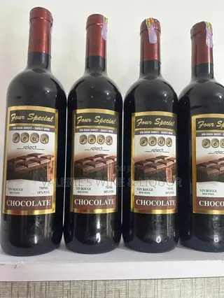 Four Special Sweet Red Chocolate Wine - 10% Alc (Spain)