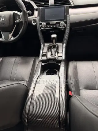 Honda Civic Carbon Fiber Center Armrest Cover