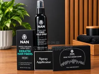NAN Hair Fibers Black – Natural Hair Thickening