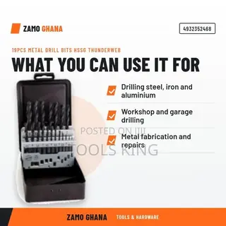 19Pcs Metal Drill Bits HSSG Thunderweb