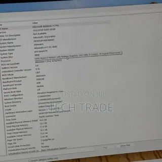 Laptop Alienware m17 R5 16GB AMD Ryzen 9 SSD 1T