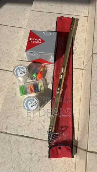 Heavy Duty Fishing Rod for Sea Fishing With Metal Reel and Accessories