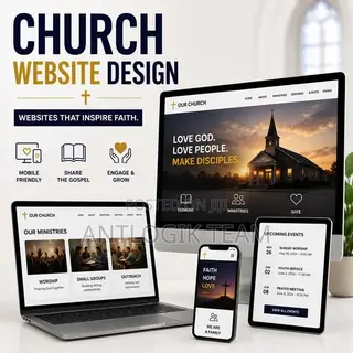 Church Website Design Services in Ghana | Antlogik Ai