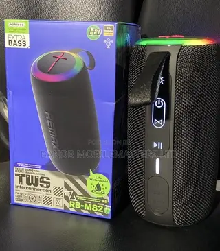 Remax RB-M82 Speaker RGB LED, Extra Bass, IPX4 Waterproof, TWS Stereo