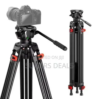 Coman DF16LS Heavy Duty Video Tripod With Fluid Head