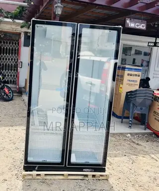 Glass Door Pearl PVC-801-27AA Display Fridge(Black)
