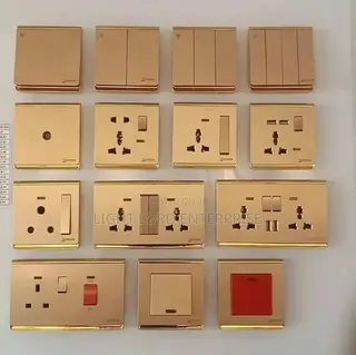 Quality Copper Double Socket and Switches With 30years Warranty
