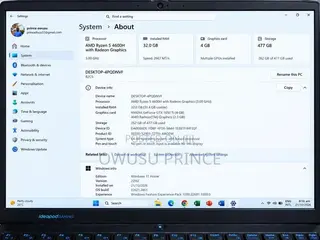Laptop Lenovo Ideapad Gaming 3 32GB AMD Ryzen 5 SSD 512GB