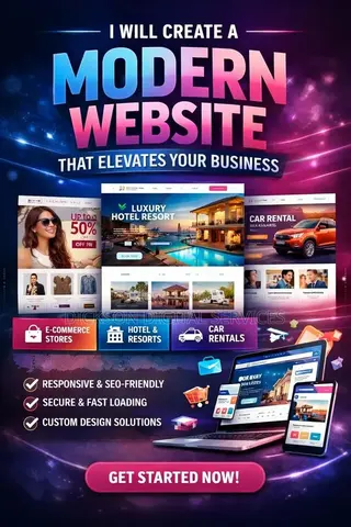 I Will Create a Modern Website That Elevates Your Business