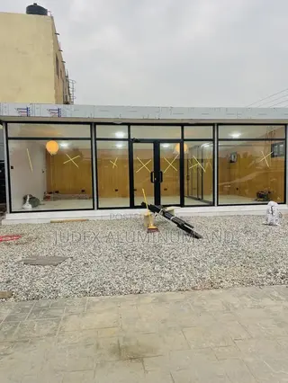 Frame Front Door Glass for Shop