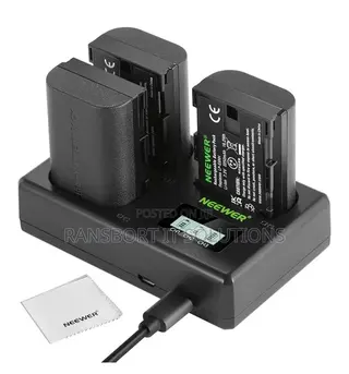 NEEWER Battery and Charger Set for LP-E6NH 2250mah Canon EOS R
