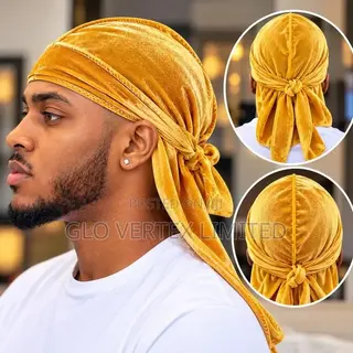 Premium Velvet Durag – Extra Long Tail, 360 Waves