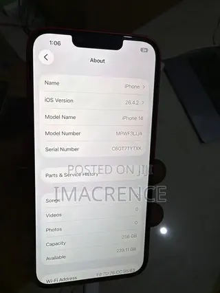 Apple iPhone 14 256 GB Red