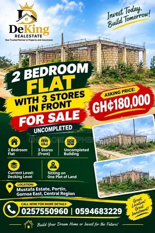 Uncompleted 2-Bedroom Flat With 3 Stores for Sale – Portin