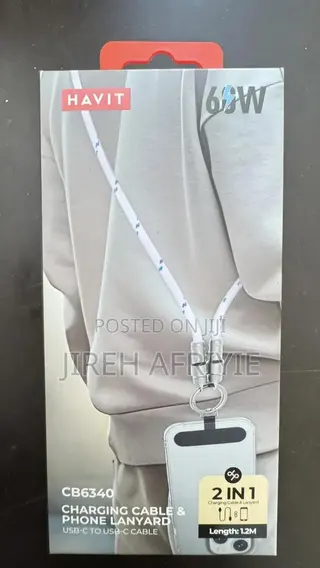Charging Cable & Phone Lanyard USB-C to USB-C Cable