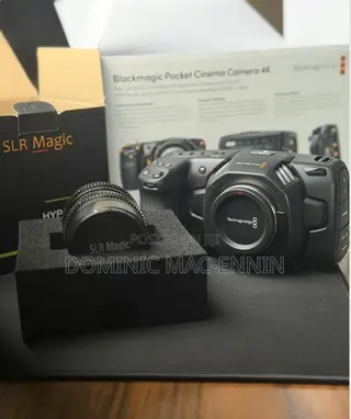 Black Magic Pocket Cinema 4K+25mm SLR Cinema Lens+ Pro Media Kit