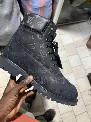 Men’S Black Timberland X Louis Vuitton Boots