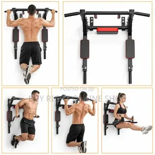 5-in-1 Wall Mounted Pull-Up/Chin-Up Bar Dip Station for Home/Gym