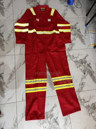 Red Reflective Safety Coverall