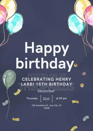 Birthday Flyer