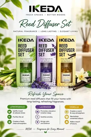 Ikeda Reed Diffusers (410ml)