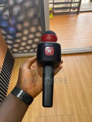 Wireless Handheld Karaoke Microphone - Built-in Speaker & LED Light