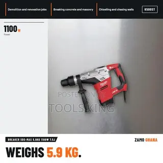 Breaker SDS-Max 5.9Kg 1100W 7.5J - K500ST