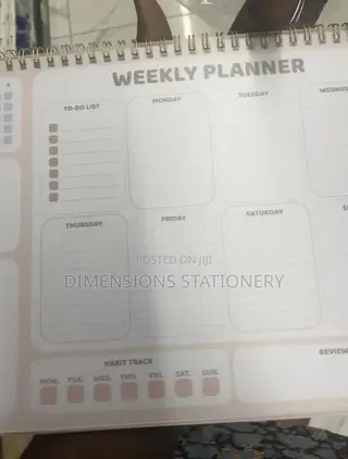 Weekly and Daily Planners.