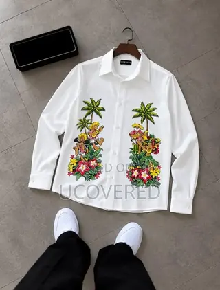 Designer Long-Sleeve Button-Down Shirt