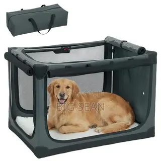 PawHut Collapsible Dog Cage for Dogs and Cats