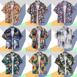Hawaiian Vintage Floral Shirt - Beach Casual Short Sleeve
