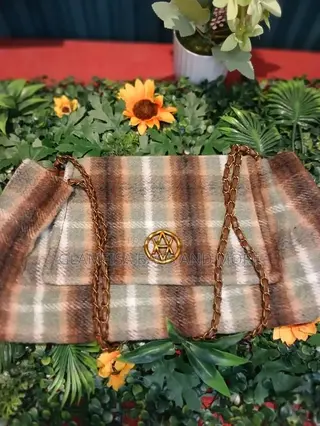 Fluffy Leather Hand Bag