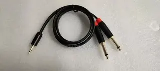 3.5mm To Dual 6 5mm Cable