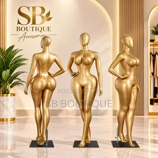Luxury Gold Female Full-Body Mannequin