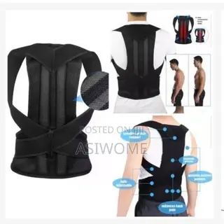Adjustable Black and Lumbar Posture Support Belt