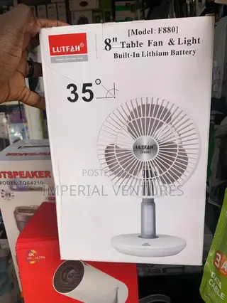 Strong Table Top Rechargeable Fan
