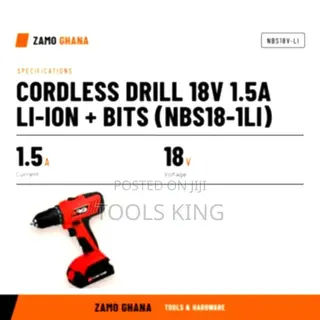 Cordless Drill 18V 1.5A Li-Ion + Bits (Nbs18-1Li) - NBS18V-LI