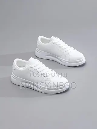 Beautiful, Height Increasing, Thick Sole White Sneakers