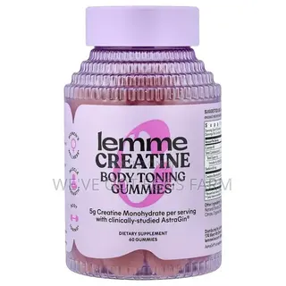 Original Lemme Creatine Body Toning Gummies 60pcs – 5g Creatine