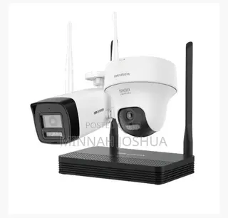 HIKVISION 4MP H.265 One Bullet + One Turret WiFi NVS