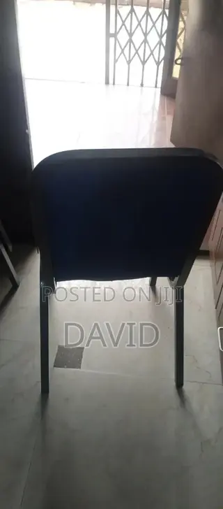 Blue Banquet Conference Chair Church Hall Event Chair Strong Metal