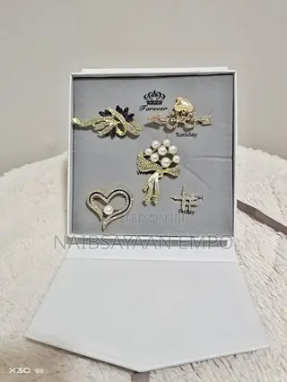 5pcs Brooch Boxed