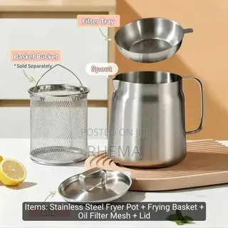Deep Fryer and Oil Strainer