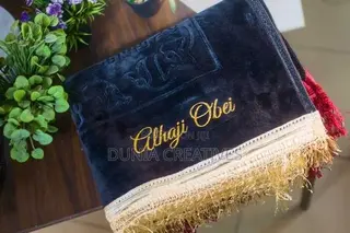 Personalized Prayer Matt Shawl — Printed in Premium Gold