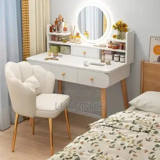 Dresser Set With Chair. ( Mirror Has Inbuilt Light)