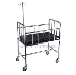 Stainless Steel Hospital Baby Cot